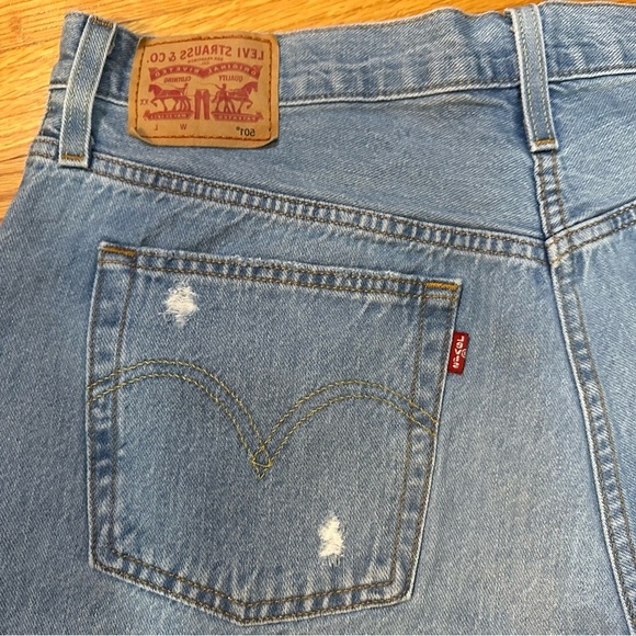 LEVI'S 501 Original Womens Denim Shorts size 31 (O - Picture 4 of 10